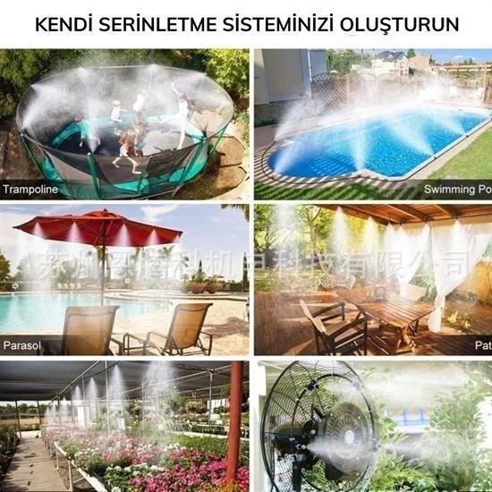 10 Metre Kendin Yap Balkon Veranda Çardak Kamelya Sulama Serinletme Ve Nemlendirme Sistemi - 3