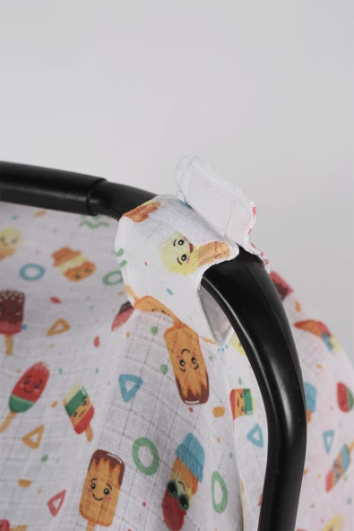 Luckka %100 Pamuk Müslin Puset Örtüsü - ZTPUSET Kırmızı - 7