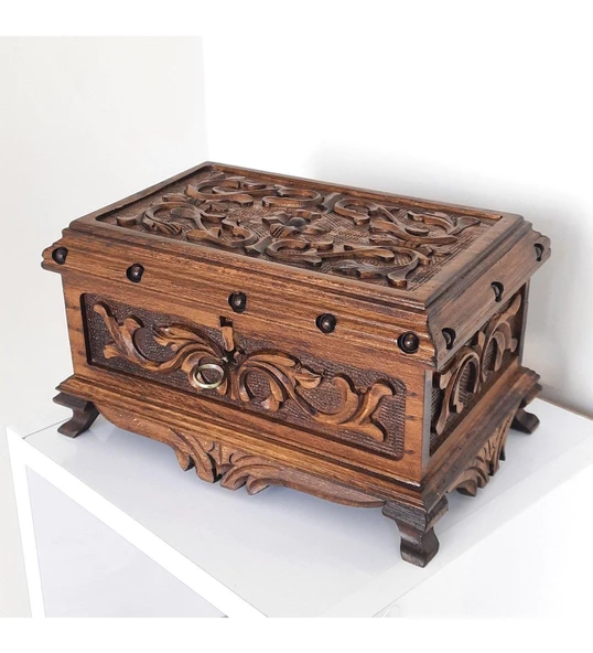 Ahşap Takı, Mücevher Saklama Kutusu - Resim 4