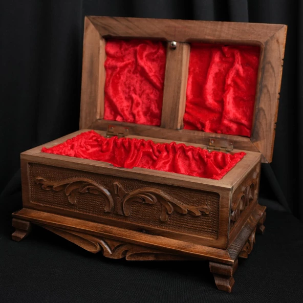 Ahşap Takı, Mücevher Saklama Kutusu - Resim 2