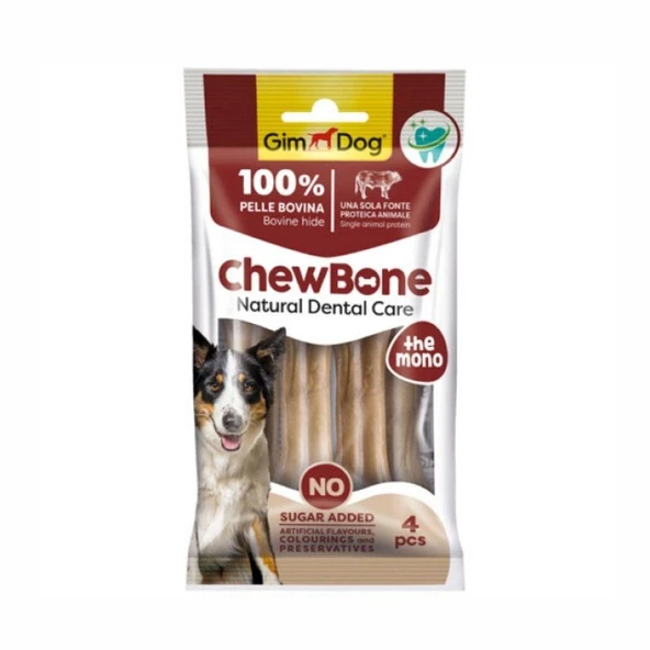Gimdog Chew Bone Diş Sağlığı Destekleyici Köpek Çiğneme Kemiği 8,5 cm 4'lü ürün görseli 1