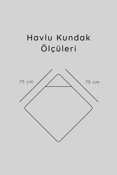 Luckka %100 Pamuk Bebek Havlu Kundak Banyo Havlusu - ZTKUNDAK Beyaz yeşil - 5