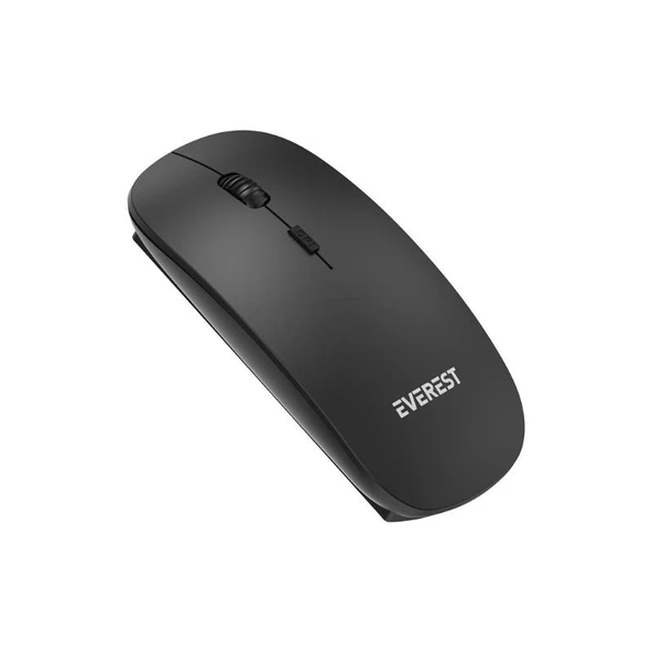 Everest SM-12 Kablosuz Mouse, Slim, Siyah - 4