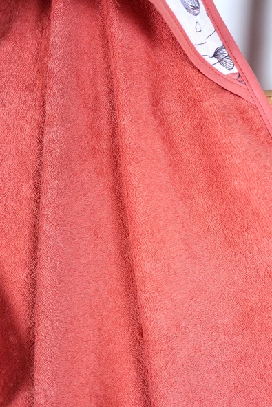 Luckka %100 Pamuk Bebek Havlu Kundak Banyo Havlusu - ZTKUNDAK Turuncu - 3