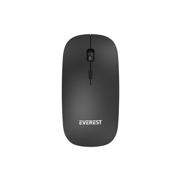 Everest SM-12 Kablosuz Mouse, Slim, Siyah