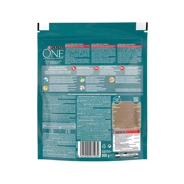 Purina One Somonlu Kısırlaştırılmış Kedi Maması 800 gr - Resim 2