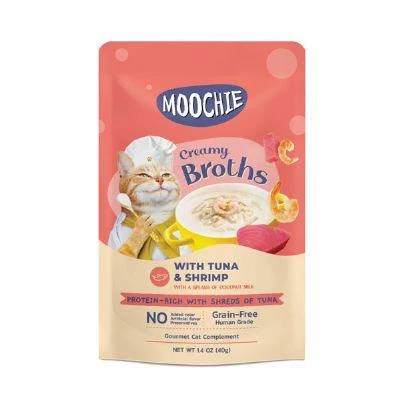 Moochie Ton Balıklı Ve Karidesli Kedi Çorbası 40 Gr