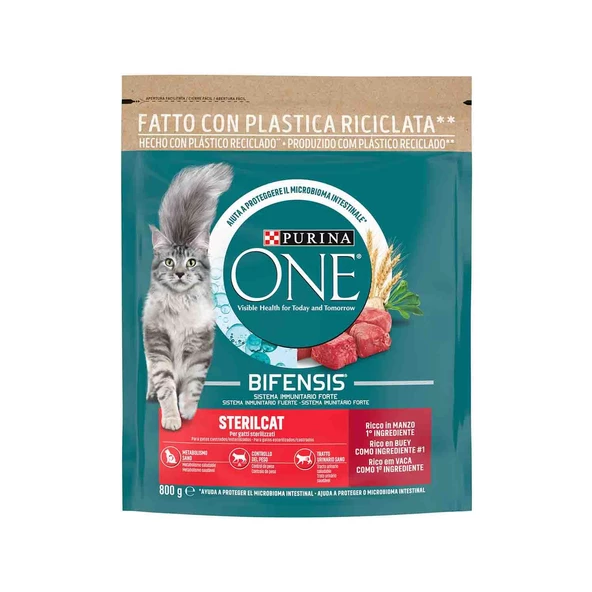 Purina One Sığır Etli Kısırlaştırılmış Kedi Maması 800gr