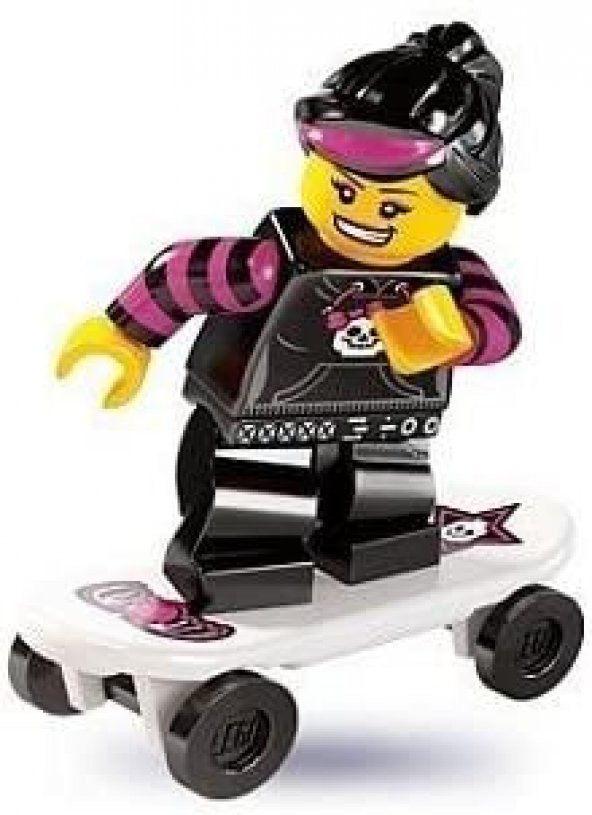 Lego Minifigür - Seri 6 - 8827 - Skateboard