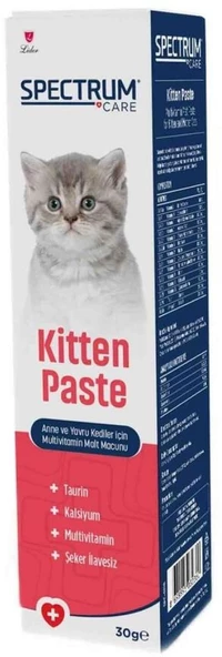 Spectrum Kitten Paste Yavru Kediler İçin Multivitamin Malt Macunu 30 G