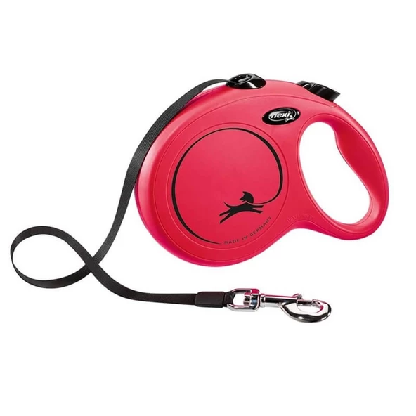 Flexi New Classic Kırmızı 8 mt Şerit Otomatik Tasma Large ürün görseli