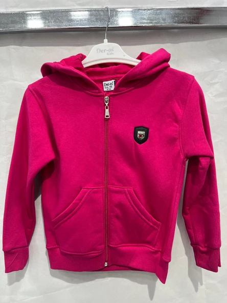 uğurböceğiçocuk 3 İp Kumaş Kapuşonlu Çocuk Hırka 9091 - 7