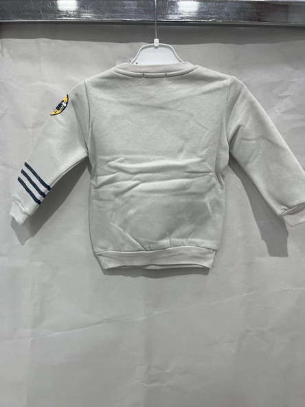 uğurböceğiçocuk Üç İp Kumaş New Friends Yazı Baskılı Sweat 11963 - 5