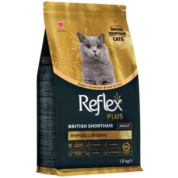 Reflex Plus British Shorthair Yetşikin Kedi Maması 1,5 KG