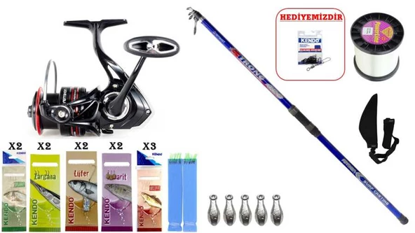 Remixon Strong 4.20m 100-250gr & Remixon Harmony 7000D SURF SETİ