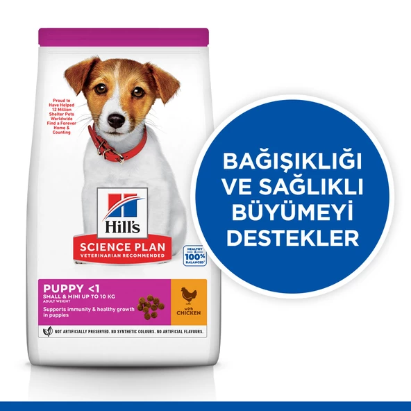 Hill's SCIENCE PLAN Küçük ve Mini Irk Tavuklu Yavru Köpek Maması 1.5kg - Resim 2
