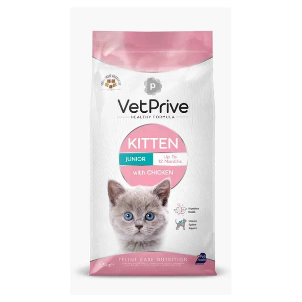 Vet Prive Kitten Tavuklu Yavru Kedi Maması 1,5 Kg