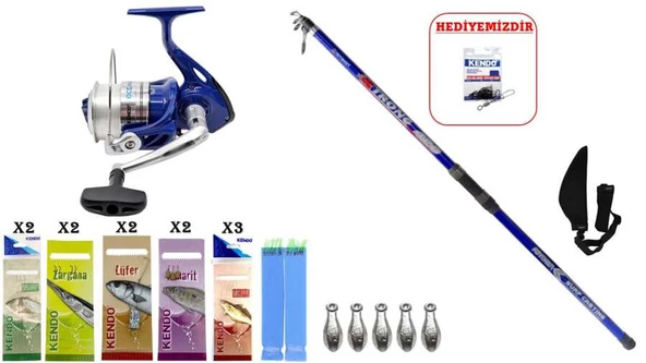Remixon Strong 4.20m & Kendo Oceancast 8000 SURF SETİ