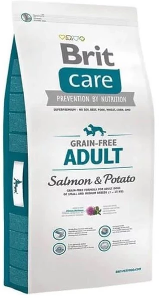 Brit Care Skin & Coat Tahılsız Somonlu Orta Irk Yetişkin Köpek Maması 3 kg ürün görseli 1