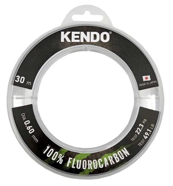 Kendo 100% Fluorocarbon White 30m Misina  0.60mm