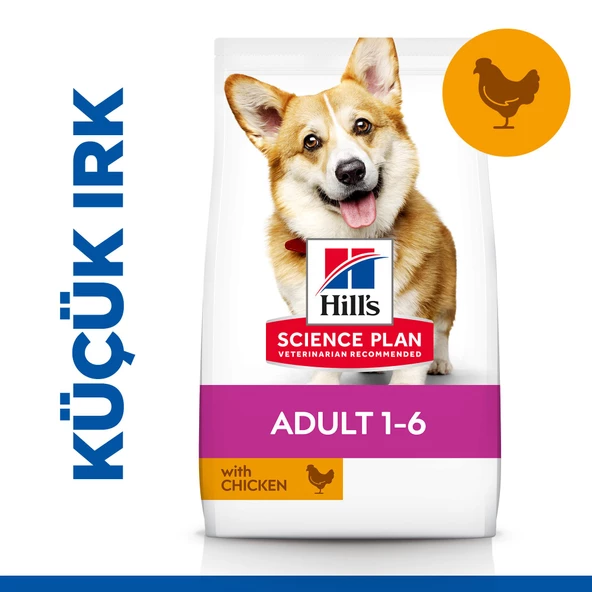 Hill's SCIENCE PLAN Yetişkin Küçük ve Mini Irk Tavuklu Köpek Maması 1.5 kg