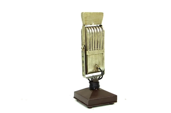Dekoratif Metal Mikrofon - 6