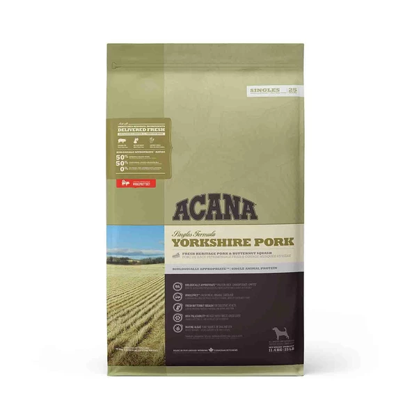 Acana Yorkshire Pork Domuz Etli Balkabaklı Köpek Maması 11.4 Kg
