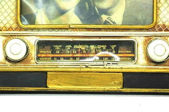 Dekoratif Metal Çerçeve Radyo - 7
