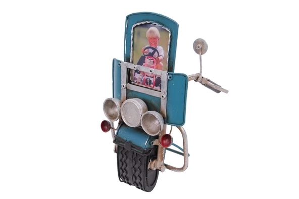 Dekoratif Metal Çerçeve Motosiklet Temalı - 3