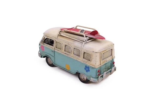 Dekoratif Metal Minibüs Çerçeveli Ve Kumbaralı - 5