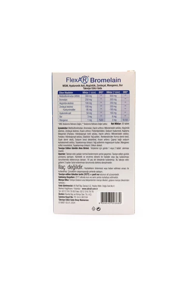 FlexAR Bromelain 30 Tablet 4'lü Paket - Resim 2