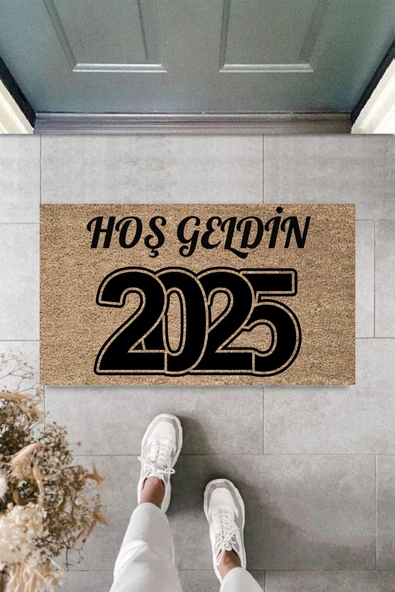 Kapı Önü Paspası Yeni Yıl 2025 Özel Tasarım Model 31