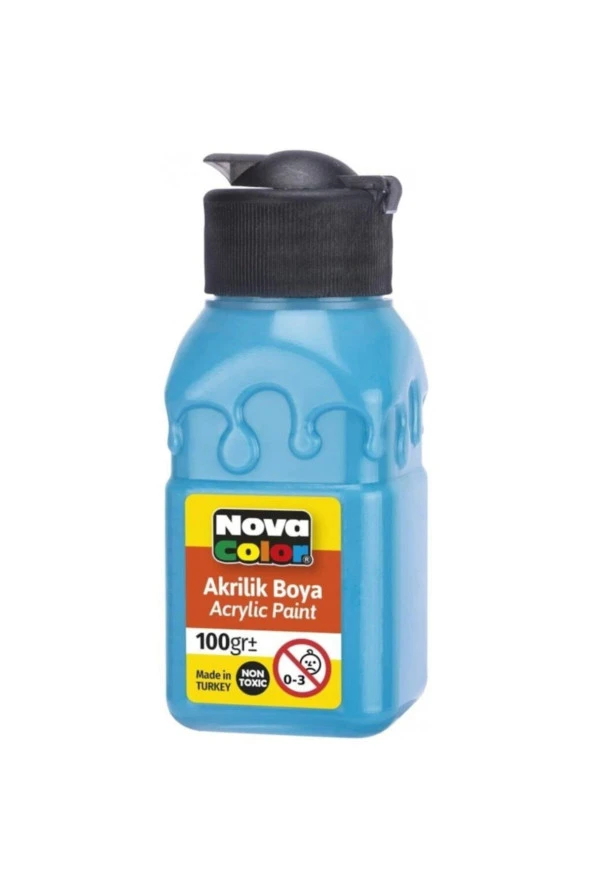 Nova Color Akrilik Boya 100 ml Açık Mavi