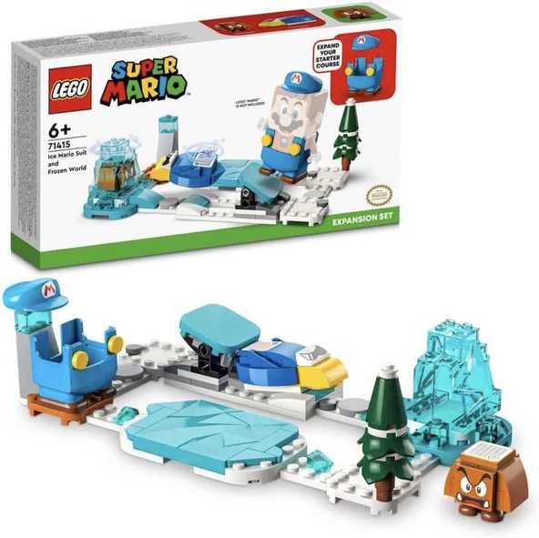 LEGO® Super Mario™ Ice Mario Kostümü ve Donmuş Dünya Ek Macera Seti 71415-6 Yaş ve Üzeri Çocuklar için Yaratıcı Oyuncak