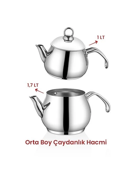Kahramanlar Alize Ortaboy Çaydanlık Takımı - 3