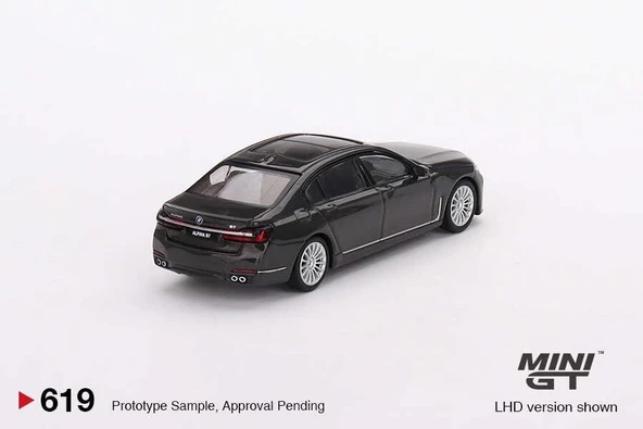 Mini GT 619 BMW Alpina B7 xDrive Dravit Grey Metallic LHD Model Araba - 3