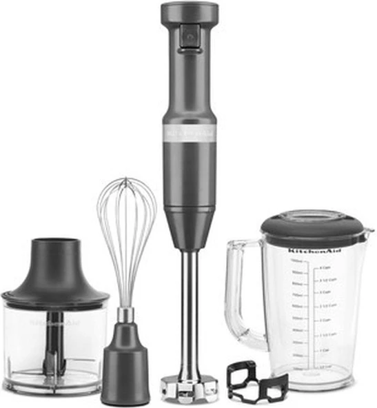 KitchenAid 5KHBV83 Aksesuarlı El Blenderı Charcoal Grey