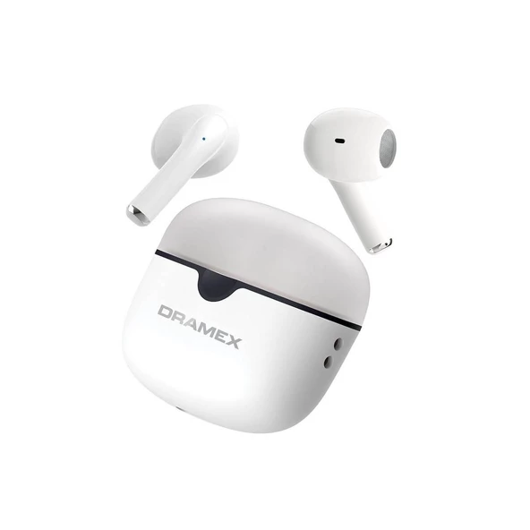 Dramex DX20 Earbuds Bluetooth 5.3 TWS Kablosuz Mikrofonlu Kulakiçi Kulaklık - Beyaz