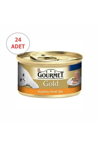 Gourmet Gold Kıyılmış Hindi Etli Kedi Konservesi 85gr X 24 Adet - 2
