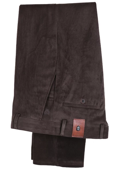 Erkek Kadife Pantolon Normal Kesim Kahverengi RAR01276 - 5