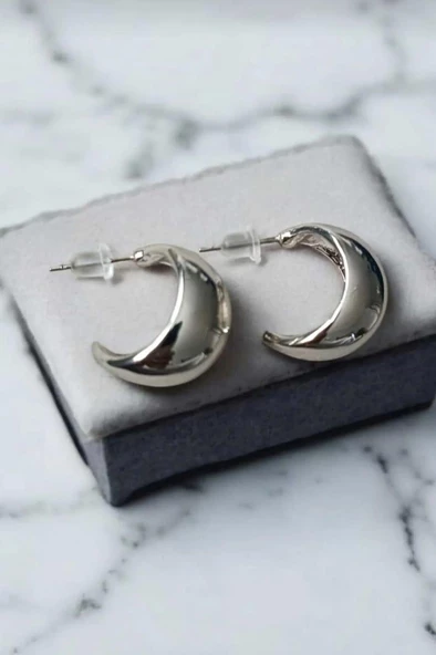 Kadın Vip Seri Ay Model Küpe zrk00589 ürün görseli