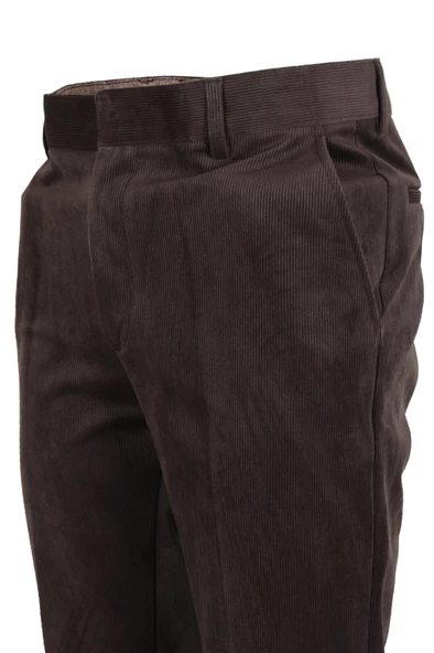 Erkek Kadife Pantolon Normal Kesim Kahverengi RAR01276 - 3