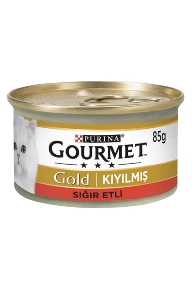 Proplan Gourmet Gold Kıyılmış Sığır Etli Kedi Konservesi 85grx24 Adet