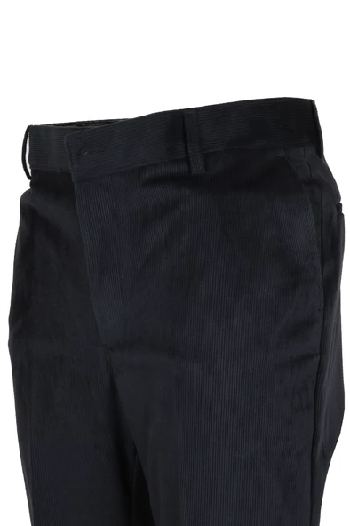 Erkek Kadife Pantolon Normal Kesim Lacivert RAR01275 - 3