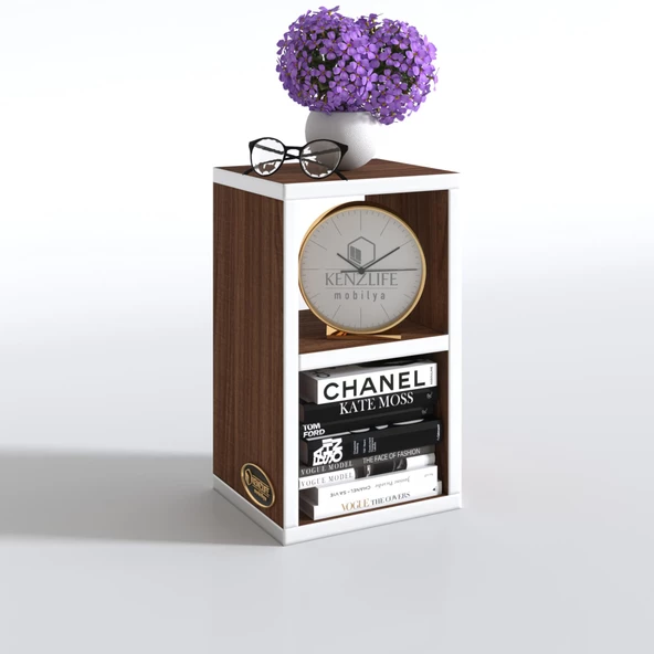 Kenzlife komodin likka cvz 50*40*40 duvara asılabilen komidin kitaplık - Resim 2