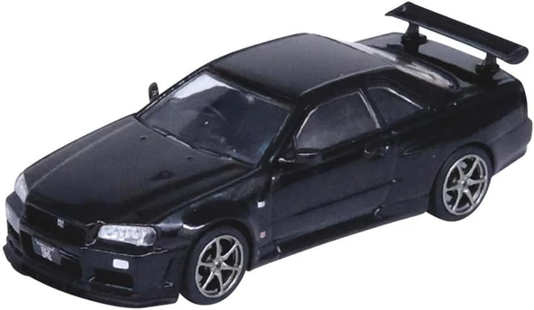 İnno64 Nissan Skyline GT-R (R34) V-Spec II Siyah Model Araba - 2