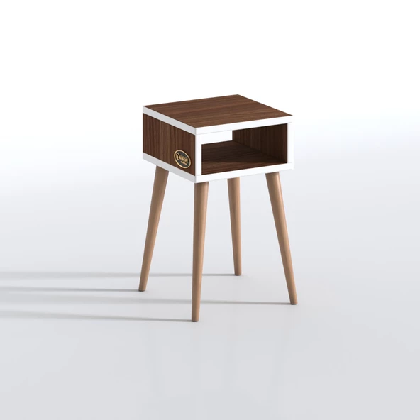 Kenzlife komodin antero cvz 60*40*40 ahşap ayaklı komidin kitaplık - Resim 2