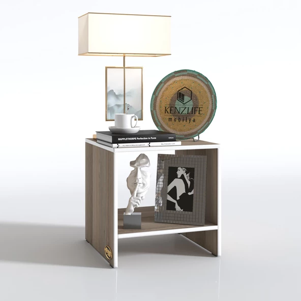 Kenzlife komodin hannu crd 50*40*40 komidin kitaplık - Resim 2