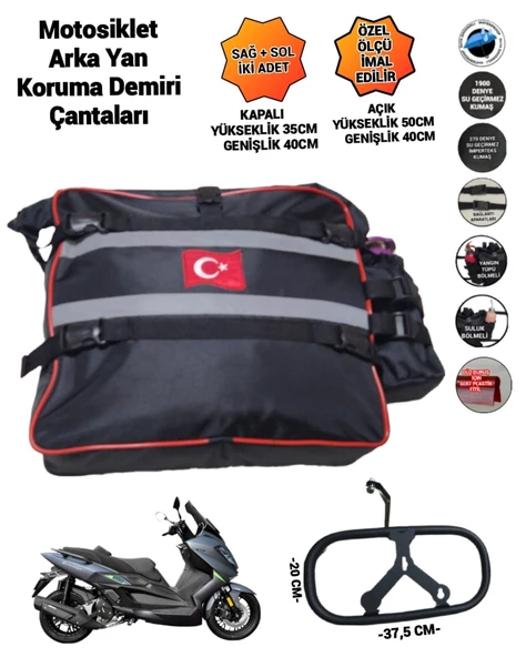 Sevbags Motosiklet Arka Yan Koruma Demiri Çantaları