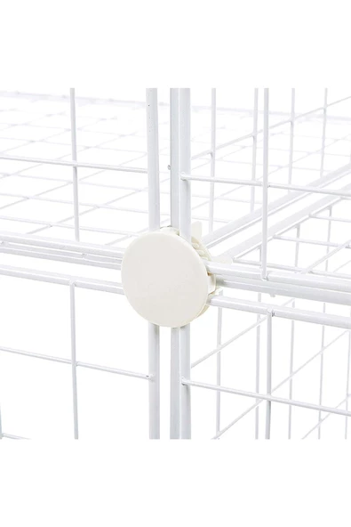 16'lı Tel Küp Çok Amaçlı Organizer Raf Beyaz 33cm - 6